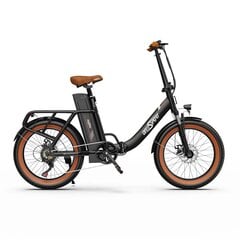 Электровелосипед OneSport OT16, 20", черный, 250Вт, 15Ач цена и информация | Электровелосипеды | pigu.lt
