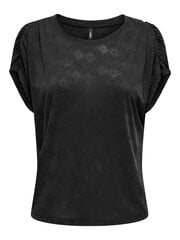 Женская футболка Only 15319444*01 5715517229275, черная цена и информация | Футболка женская | pigu.lt