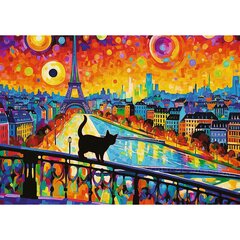 Dėlionė Trefl Katė Paryžiuje, 1000 d. kaina ir informacija | Dėlionės (puzzle) | pigu.lt