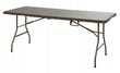 Sulankstomas lauko stalas, rudas kaina ir informacija | Lauko stalai, staliukai | pigu.lt