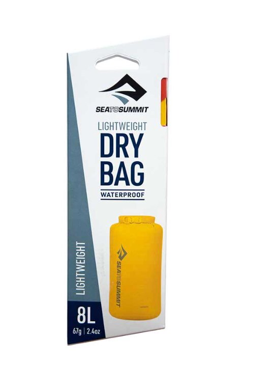 Neperšlampamas krepšys Sea To Summit Lightweight Dry Bag, 8 l, geltonas kaina ir informacija | Vandeniui atsparūs maišai, apsiaustai nuo lietaus | pigu.lt