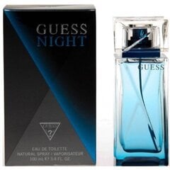 Guess Night Туалетная вода для мужчин 100 мл цена и информация | Мужские духи | pigu.lt