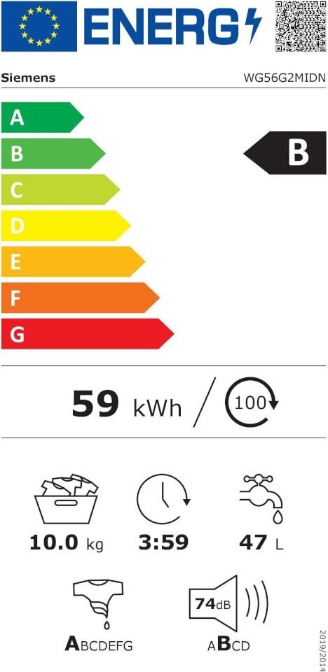 Prekė su pažeidimu. Siemens WG56G2MIDN iQ500 kaina ir informacija | Prekės su pažeidimu | pigu.lt