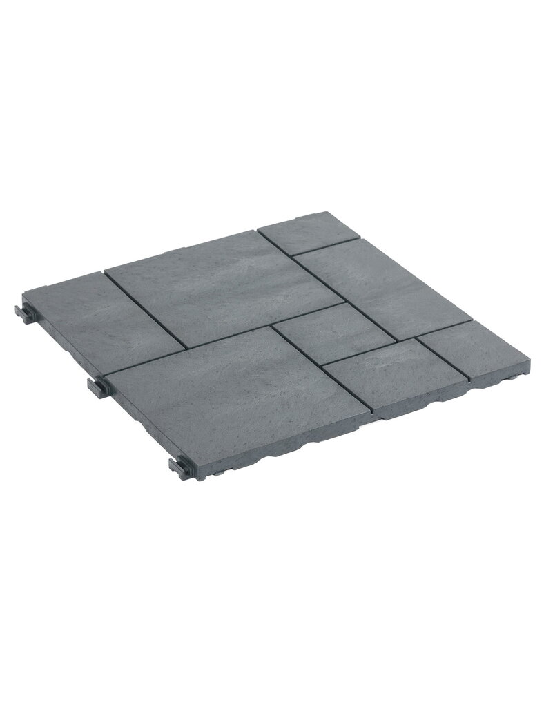 Deck Tile terasinės plytelės Stone Mosaic Steel Gray цена и информация | Terasos grindys | pigu.lt