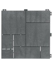 Deck Tile terasinės plytelės Stone Mosaic Steel Gray kaina ir informacija | Terasos grindys | pigu.lt