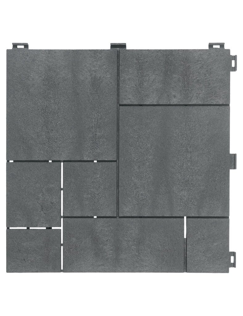 Deck Tile terasinės plytelės Stone Mosaic Steel Gray цена и информация | Terasos grindys | pigu.lt