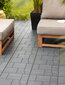 Deck Tile terasinės plytelės Stone Mosaic Steel Gray цена и информация | Terasos grindys | pigu.lt