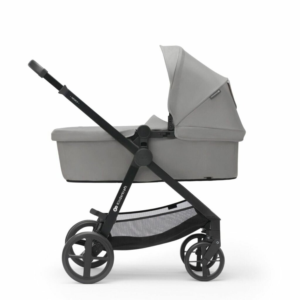 Prekė su pažeista pakuote. Universalus vežimėlis Kinderkraft Newly 3in1 Mink Pro, Grey kaina ir informacija | Prekės kūdikiams ir vaikų apranga su pažeista pakuote | pigu.lt
