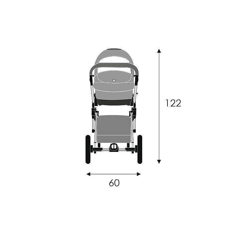 Universalus vežimėlis Lonex Comfort Special 2in1, S03 grey kaina ir informacija | Vežimėliai | pigu.lt