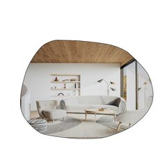 Veidrodis Kalune Design Liora, sidabrinis цена и информация | Зеркала | pigu.lt