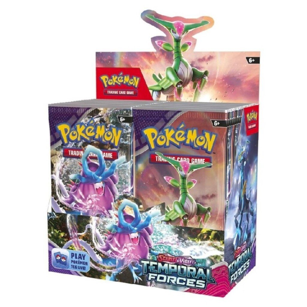 Pokémon TCG: SV05 Temporal Forces - Booster Box (36) kaina ir informacija | Žaidėjų atributika | pigu.lt