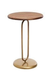 Šoninis staliukas Kalune Design 1031-2, rudas/auksinis kaina ir informacija | Kavos staliukai | pigu.lt