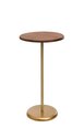 Šoninis staliukas Kalune Design 1032-1, rudas/auksinis
