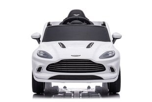 Vienvietis vaikiškas elektromobilis Aston Martin DBX, baltas kaina ir informacija | Elektromobiliai vaikams | pigu.lt