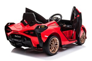 Vienvietis vaikiškas elektromobilis Lamborghini Sian, raudonas kaina ir informacija | Elektromobiliai vaikams | pigu.lt