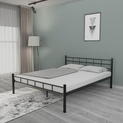 Dviguba lova K70 - Black (160 x 200) цена и информация | Кровати | pigu.lt