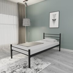 Lova Asir K10, 90x190 cm, juoda kaina ir informacija | Lovos | pigu.lt