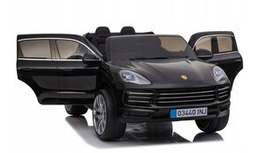 Dvivietis vaikiškas elektromobilis Porsche Cayenne S, juodas kaina ir informacija | Elektromobiliai vaikams | pigu.lt