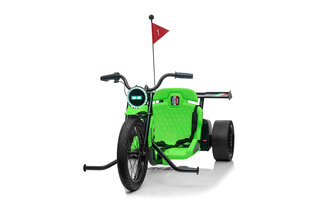 Одноместный детский электромобиль Drift Bike 21, зеленый цена и информация | Электромобили для детей | pigu.lt