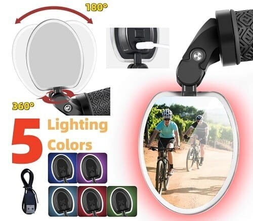Veidrodis ProX Vision MR-54, juodas цена и информация | Kiti dviračių priedai ir aksesuarai | pigu.lt