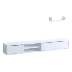 2-ių dalių svetainės baldų komplektas Kalune Design Alcor, baltas kaina ir informacija | Sekcijos | pigu.lt