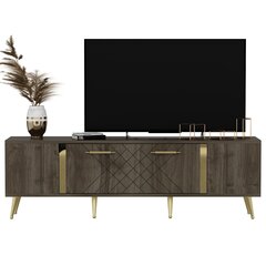 TV staliukas Kalune Design Detas, rudas/auksinis kaina ir informacija | TV staliukai | pigu.lt