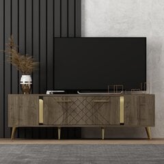 TV staliukas Kalune Design Detas, rudas/auksinis kaina ir informacija | TV staliukai | pigu.lt