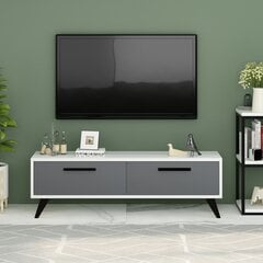 TV stalas Melisa - White, Anthracite kaina ir informacija | TV staliukai | pigu.lt