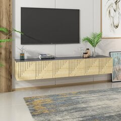 TV stalas Artemis - Sapphire Oak, Anthracite kaina ir informacija | TV staliukai | pigu.lt