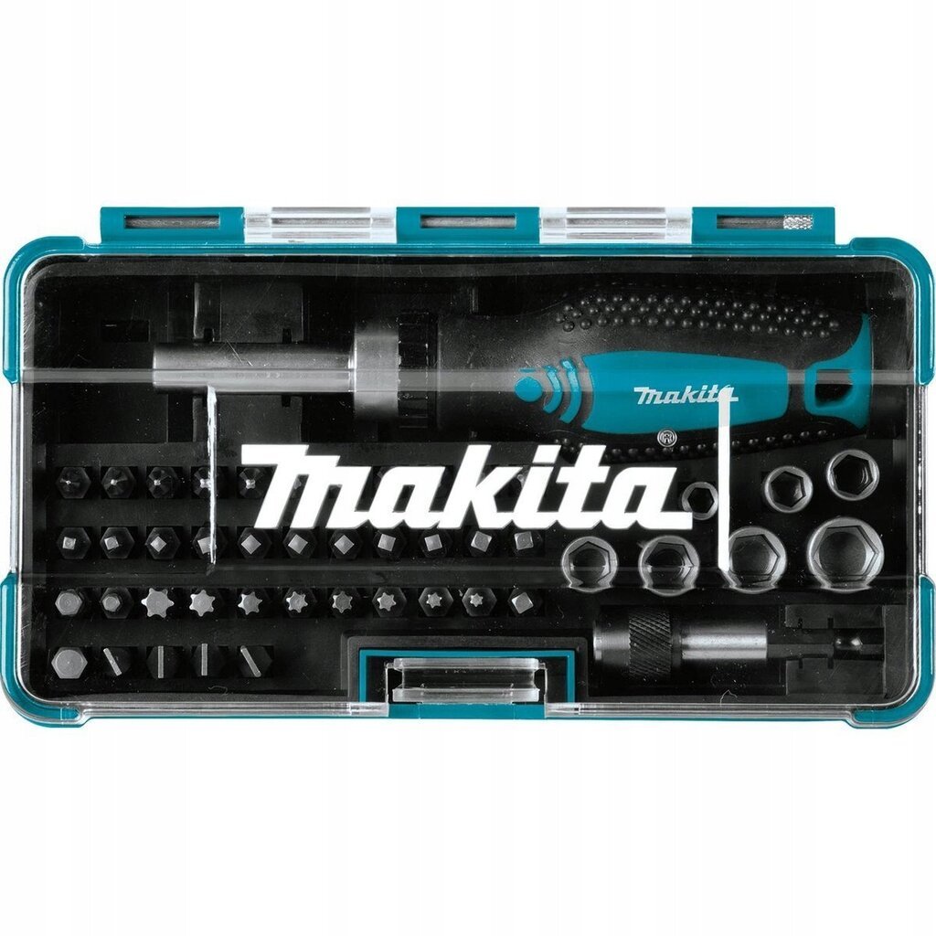 Sukimo antgalių komplektas Makita B-36170, 47 vnt kaina ir informacija | Įrankių dėžės, laikikliai | pigu.lt