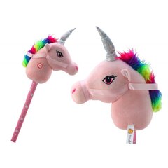 Šokinėjimo žaislas Lean Toys Hobby Horse Vienaragis, rožinis цена и информация | Игрушки для малышей | pigu.lt