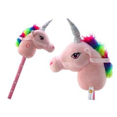 Šokinėjimo žaislas Lean Toys Hobby Horse Vienaragis, rožinis kaina ir informacija | Žaislai kūdikiams | pigu.lt