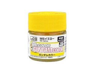 Dažai Mr.Hobby Gundam Color MS Yellow, 10 ml kaina ir informacija | Piešimo, tapybos, lipdymo reikmenys | pigu.lt