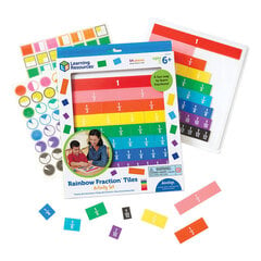 Математическая игра Learning Resources Радужные дроби LER 0615 цена и информация | Развивающие игрушки | pigu.lt
