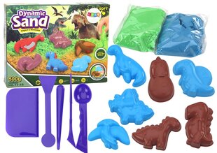 Kinetinio smėlio rinkinys su dinozaurų formelėmis Lean Toys kaina ir informacija | Lavinamieji žaislai | pigu.lt