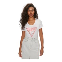 Marškinėliai moterims 87892, balti kaina ir informacija | Marškinėliai moterims | pigu.lt