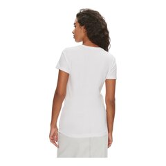 Marškinėliai moterims 87892, balti kaina ir informacija | Marškinėliai moterims | pigu.lt