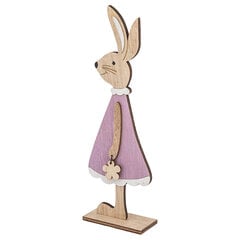 фигурка зайца с велюровым платьем 7,5x3,5x22,5 см цена и информация | Детали интерьера | pigu.lt