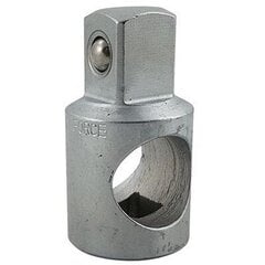 Adapteris galvutėms 1/2"x3/8" su kiauryme Force цена и информация | Механические инструменты | pigu.lt