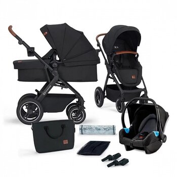Prekė su pažeista pakuote.Universalus vežimėlis Kinderkraft B-Tour 3in1 Mink Pro, Black kaina ir informacija | Prekės kūdikiams ir vaikų apranga su pažeista pakuote | pigu.lt