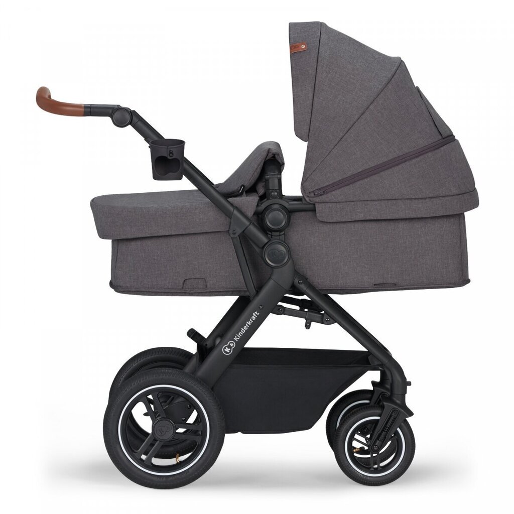 Prekė su pažeista pakuote.Universalus vežimėlis Kinderkraft B-Tour 3in1 Mink Pro, Black цена и информация | Prekės kūdikiams ir vaikų apranga su pažeista pakuote | pigu.lt