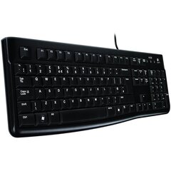 Prekė su pažeista pakuote.Laidinė klaviatūra Logitech K120, juoda цена и информация | Аксессуары для компьютерной техники с поврежденной упаковкой | pigu.lt