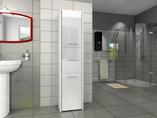 Vonios spintelė Luna 40 3D, balta kaina ir informacija | Vonios spintelės | pigu.lt
