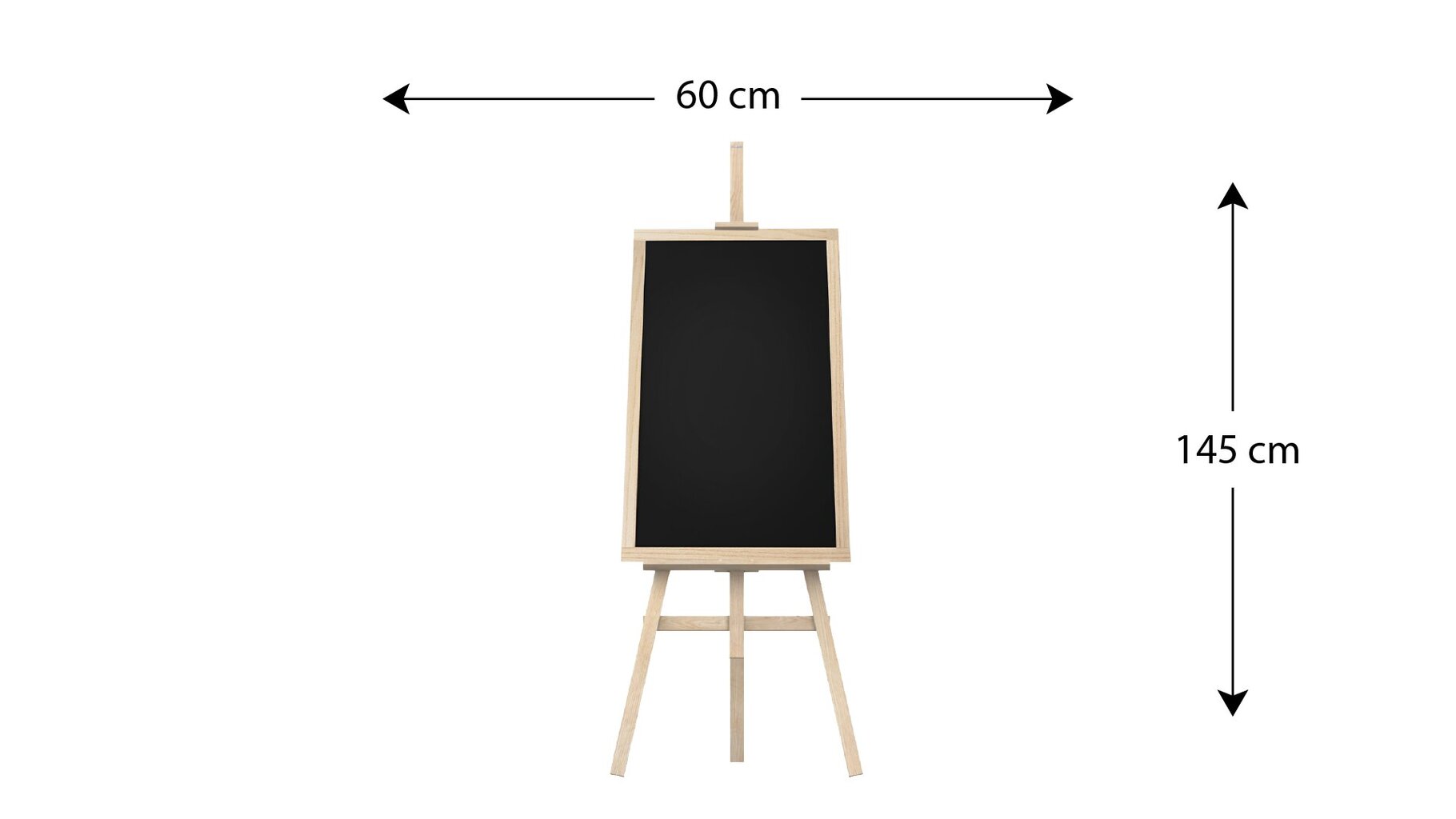 Kreidinė lenta AllBoards, juoda, 70x50cm kaina ir informacija | Kanceliarinės prekės | pigu.lt