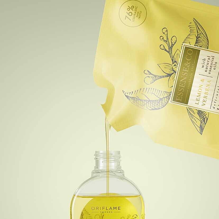 Skystas rankų muilas Oriflame Lemon & Verbena Essence and Co, 300 ml kaina ir informacija | Muilai | pigu.lt