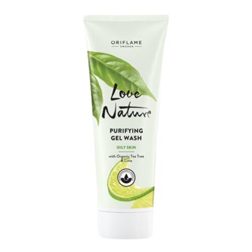 Valomasis gelis Oriflame Love Nature, su arbatmedžiu ir liepomis, 125 ml kaina ir informacija | Veido prausikliai, valikliai | pigu.lt