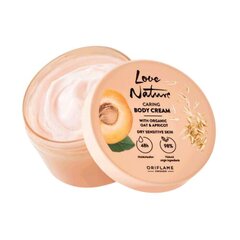 Kūno kremas Oriflame Love Nature Body cream, su avižomis ir abrikosais, 200 ml kaina ir informacija | Kūno kremai, losjonai | pigu.lt