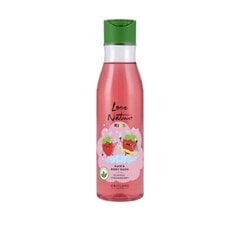 Kūno ir plaukų prausiklis Oriflame Love Nature Kids Playful Strawberry, 150 ml kaina ir informacija | Dušo želė, aliejai | pigu.lt