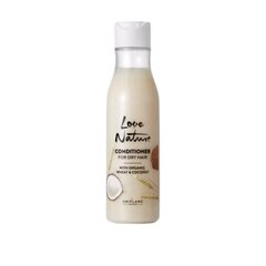 Plaukų kondicionierius Oriflame Love Nature, sausiems plaukams su kviečiais ir kokosais, 250 ml цена и информация | Бальзамы, кондиционеры | pigu.lt