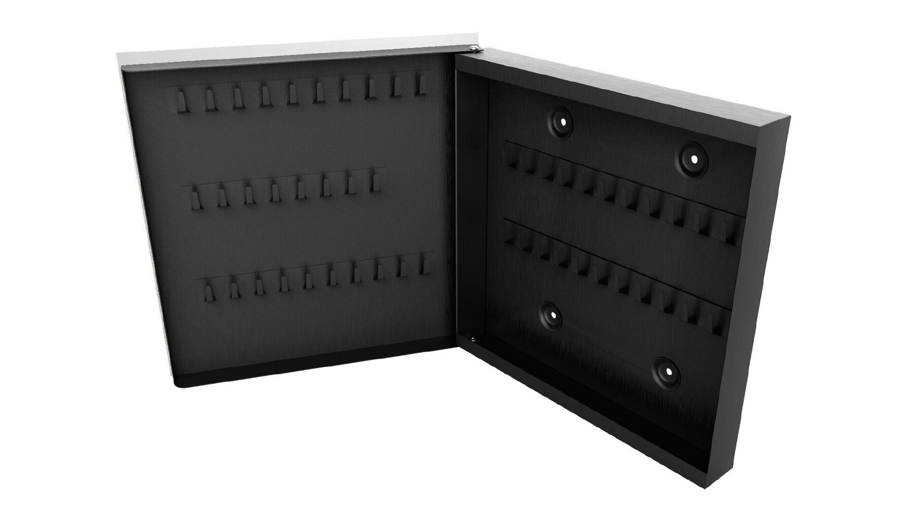 Magnetinė raktų spintelė Dark wood 30x30 cm kaina ir informacija | Seifai | pigu.lt